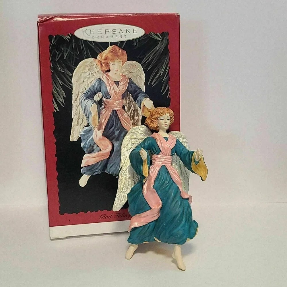 Glad Tidings‎ 1996 Hallmark Keepsake Ornament Nativity Angel Sculptor Joyce Lyle